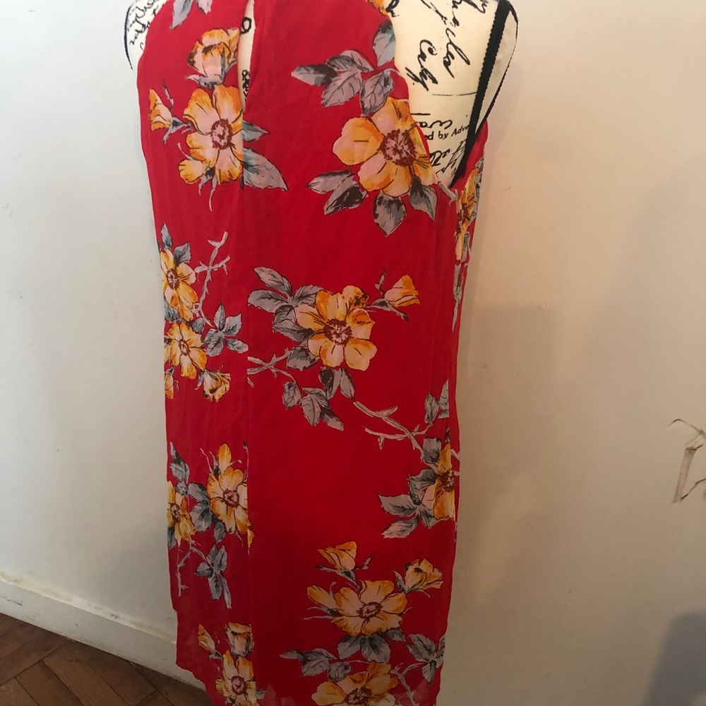 BCX Tropical Flower 🌸 Vacation Dress Sz M/L - Picture 5 of 10